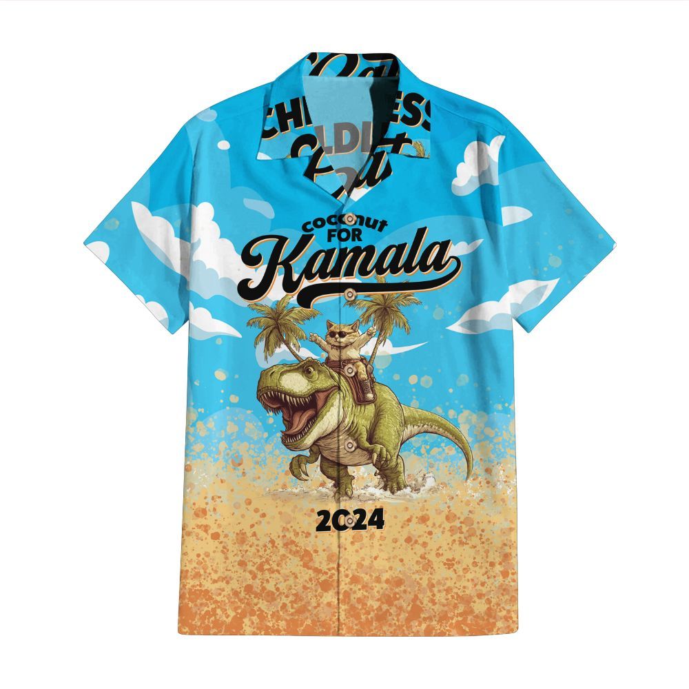 Amare Box You Think You Just Fall Out Of A Coconut Tree Shirt, Voting 2024 Madam Presidential Election Unisex Hawaii Shirt, Short