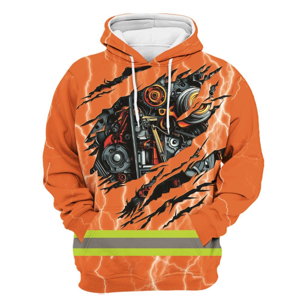 Amare Box Personalized Name Mechanic Metal Do Not Touch My Tools All Over Printed Shirt Gift Unisex Hoodie