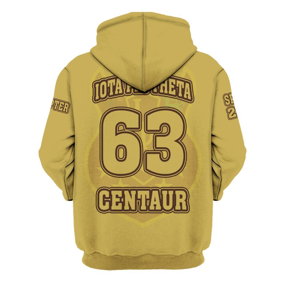 Ireishprint Iota Phi Theta Custom Chapter Shirt, Personalized 1963 Gilded Gold Shirt Iota Phi Theta Fraternity Hoodie