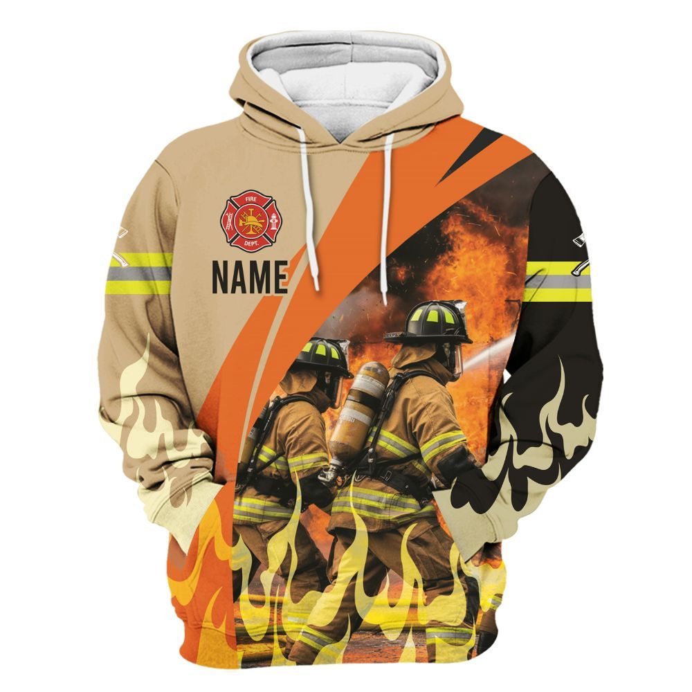 Amare Box Firefighter Shirt, Dramatic Firefighter, Rescue Heroes, Firefighter Apparel, First Responder, Custom Name Gift Shirt For Man Unisex Hoodie