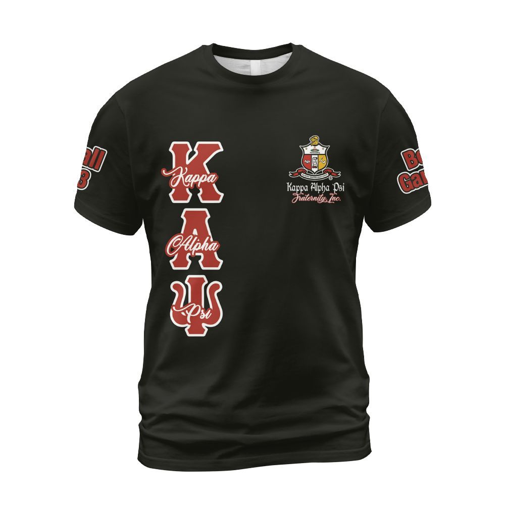 Ireishprint ΚΑΨ Custom Chapter Shirt, Personalized Black Kappa Suit Gentle Men 1911 Fraternity Shirt