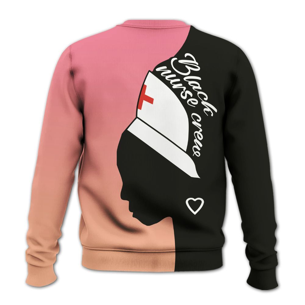 Amare Box Black Nurse Shirt, Black Nurse Crew, Custom Name Shirt, Nurse Clipart, Gift For Black Nurse Knitted Sweater