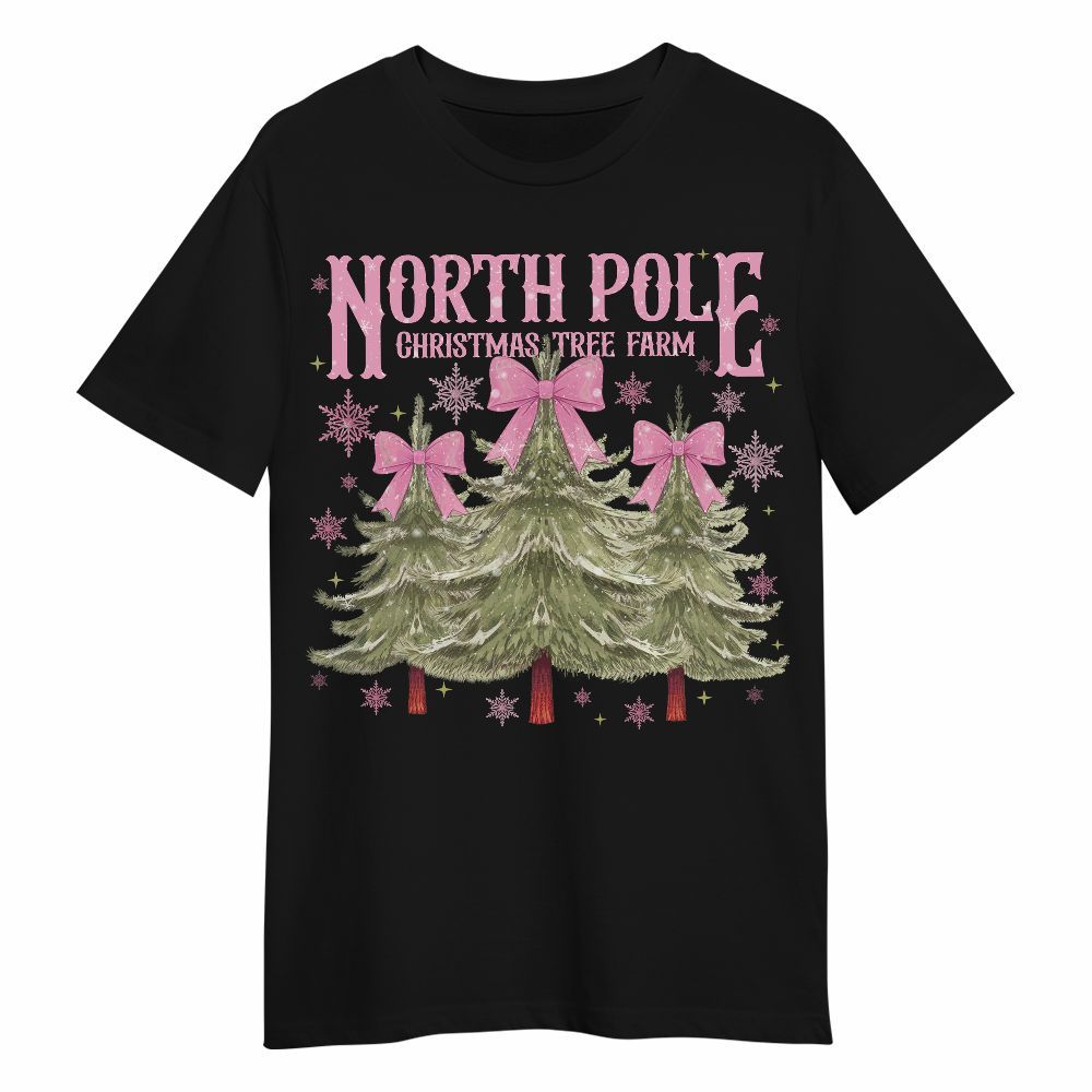 Amare Box North Pole Farm Fresh Christmas Tree, Christmas Tree Cake, White Christmas Unisex Shirt