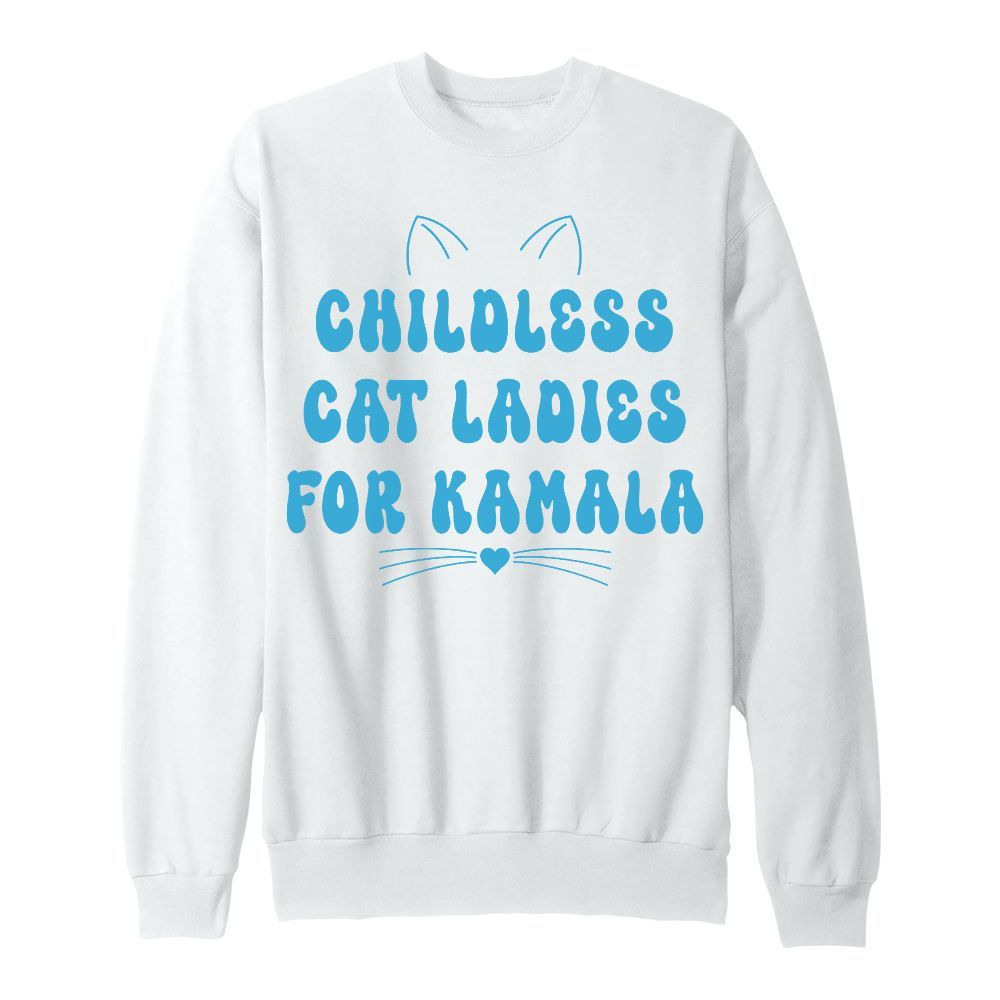 Amare Box Childless Cat Ladies Shirt, Women Rights Activist Fascism Retro, Feminist Graphic Tee (1) Unisex Sweatshirt