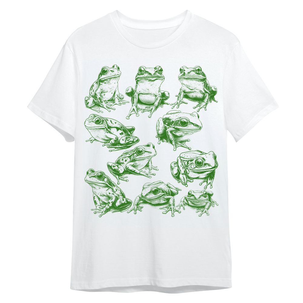 Amare Box Vintage 90s Tattoo Frog Shirt, Retro Toad Nature Graphic Frog Lover Gift For Fan Unisex Shirt