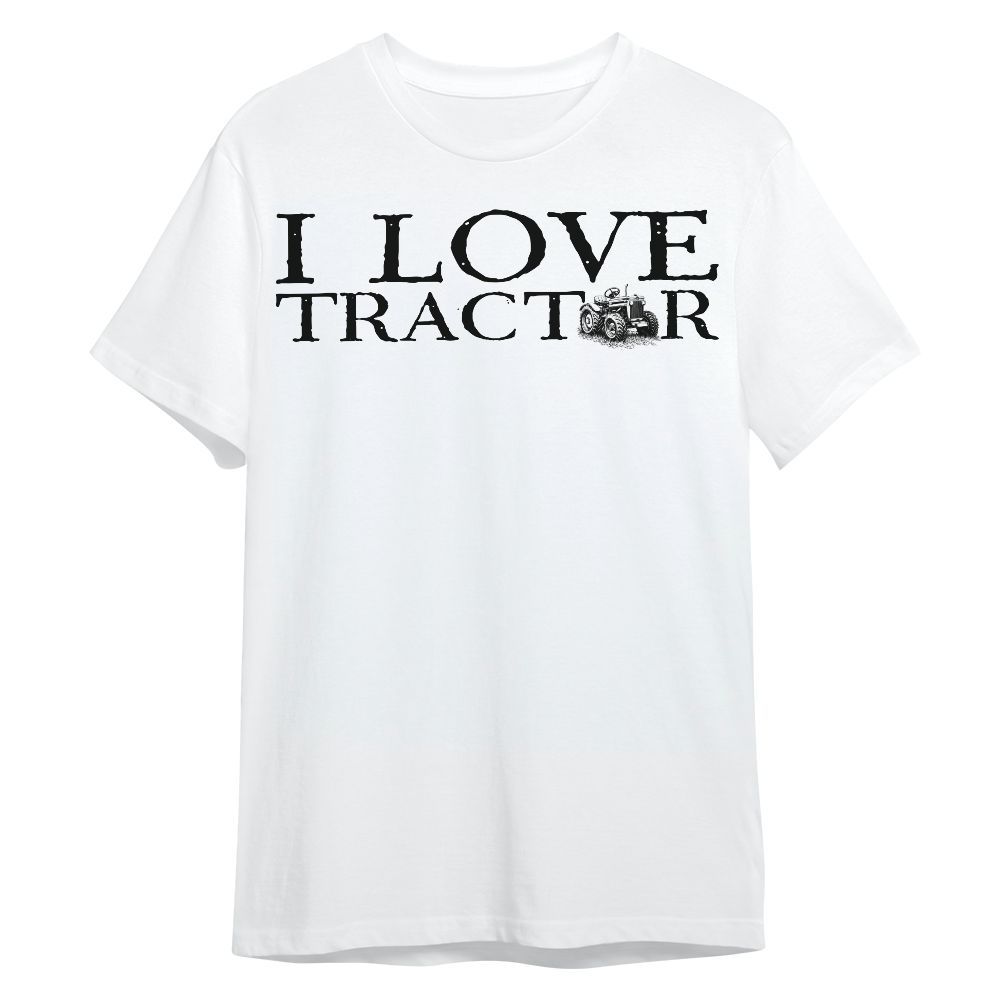 Amare Box Farm Tractor Shirt, I Love Tractor, Tractor Vector Black, Love Tractor, Vintage Tractor, Gift For Loves Farmer Unisex Shirt