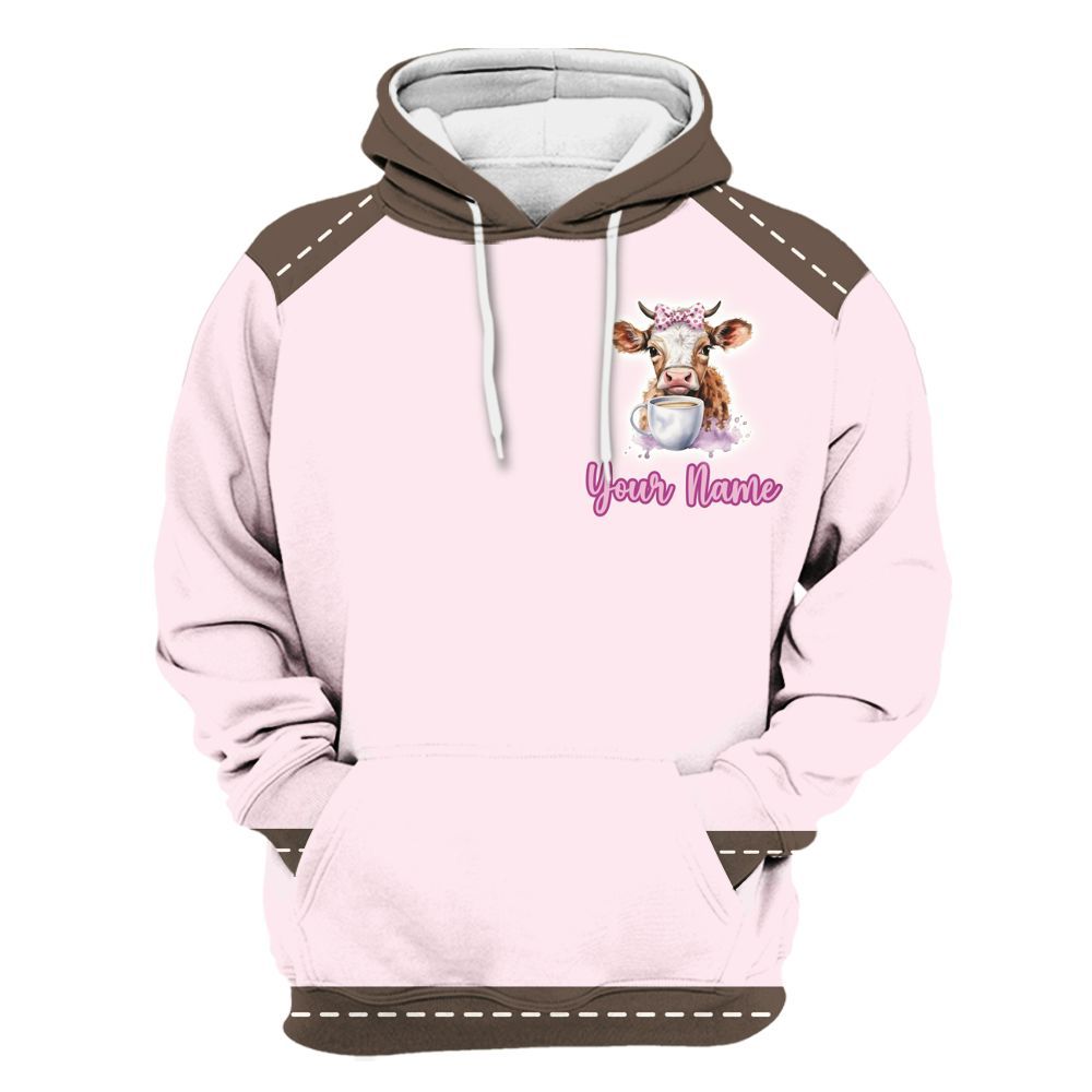 Amare Box Cow Farm Shirt, A Girl Who Loves Cow, Funny Cow, Cute Cow, Cow Shirt, Farm Shirt, Cow Lover, Custom Name Gift Shirt For Farmer Unisex Hoodie