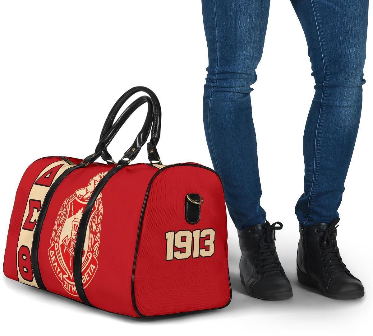 Ireishprint Delta Sigma Theta Travel Bag, Delta Sigma Theta Sorority Red Travel Bag Since 1913 Sorority Bag