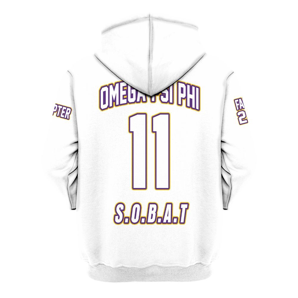 Ireishprint ΩΨΦ Custom Chapter Shirt, Personalized White Shirt ΩΨΦ Fraternity Hoodie
