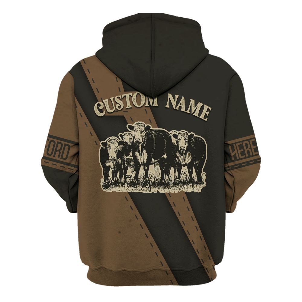 Amare Box Cow Farm Shirt, Here For The Hereford, Hereford Cow, Farm Cow, Cow Shirt, Farm Shirt, Cow Lover, Clipart Gift Shirt For Farmer Unisex Hoodie