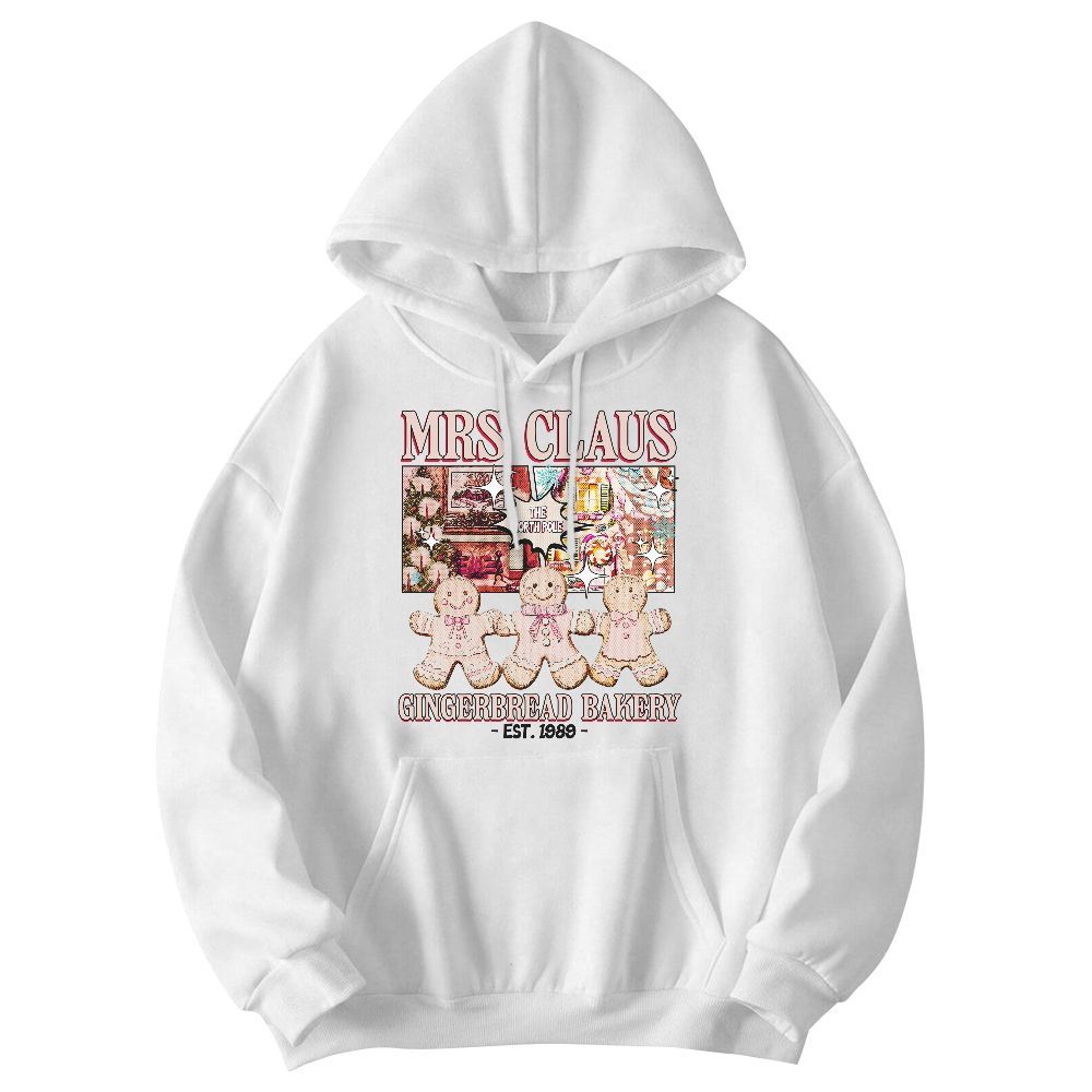 Amare Box Mrs Claus Gingerbread Bakery Christmas Retro Shirt, Funny Vintage North Pole Magic Christmas Unisex Hoodie