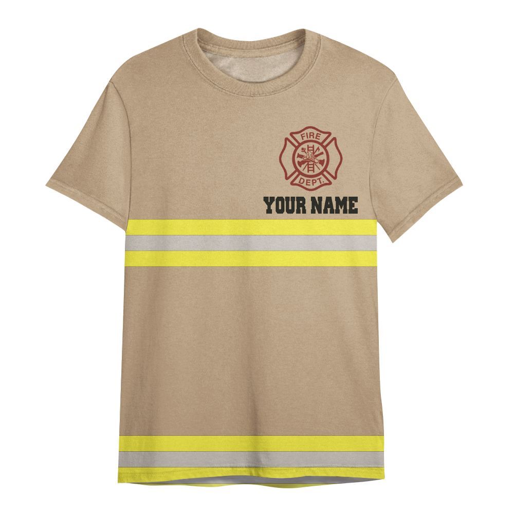 Amare Box Firefighter Shirt, When Others Run Out We Run In, Firefighter Logo, Unisex Firefighter Custom Name Gift Shirt For Firefighter All Over Print Unisex Shirt