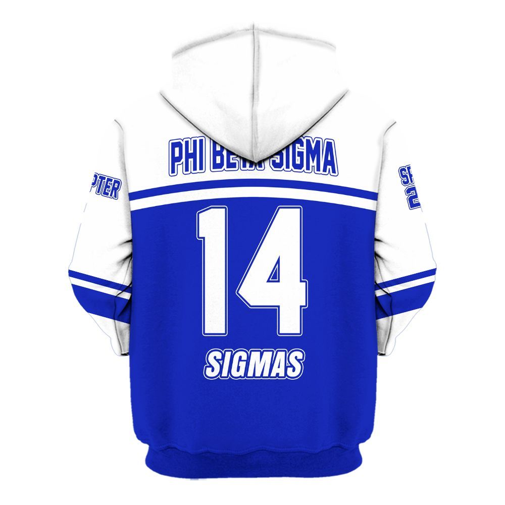 Ireishprint Phi Beta Sigma Custom Chapter Shirt, Personalized White Sleeves Royal Blue Shirt Phi Beta Sigma Fraternity Hoodie