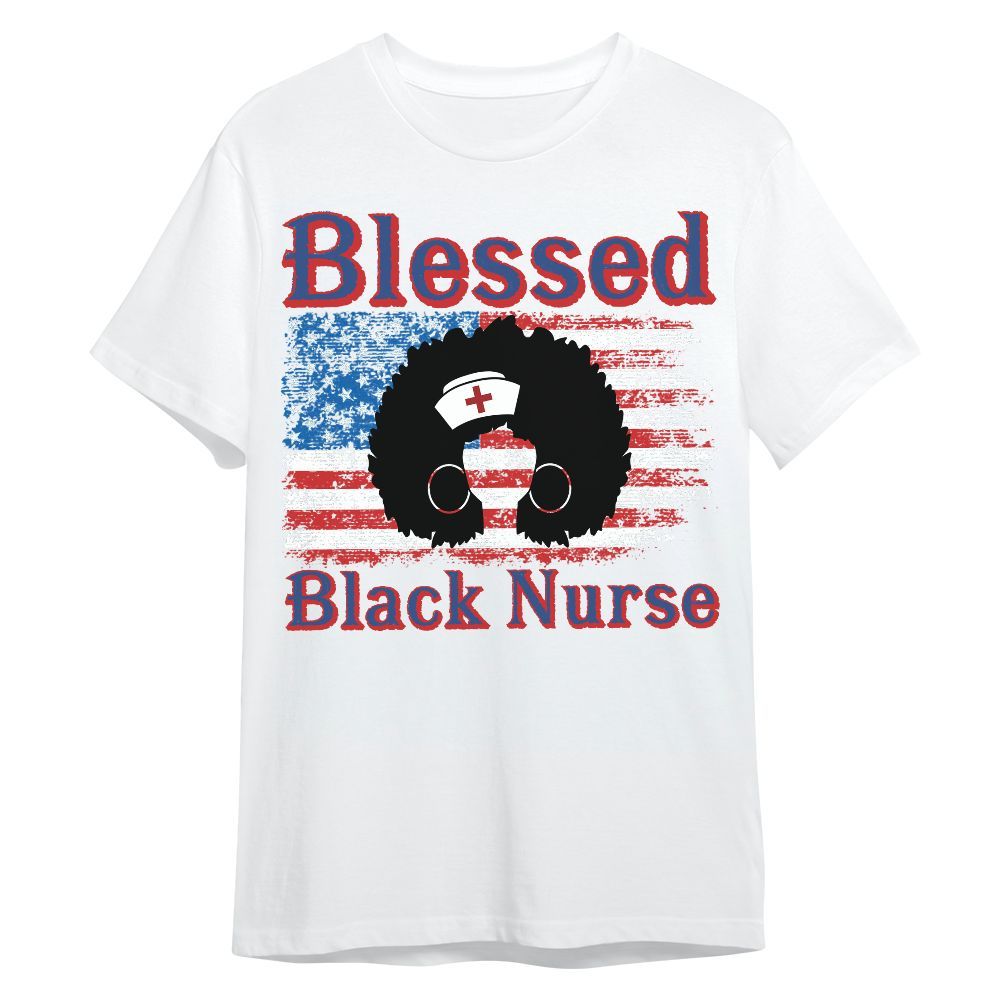 Amare Box Nurse Shirt, Blessed Black Nurse, US Flag Black Nurse, Gift For Black Nurse Unisex Shirt