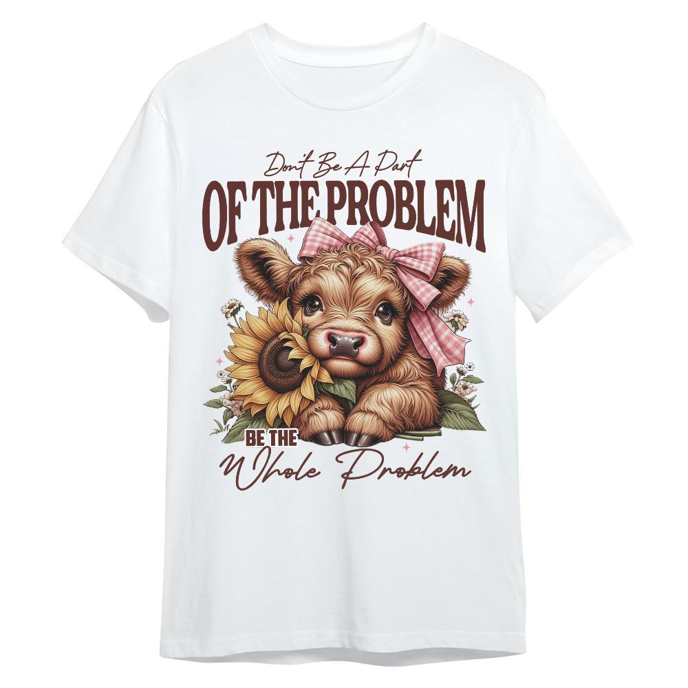 Amare Box Cow Farm Shirt, Be The Whole Problem, Baby Cow, Cute Cow, Cow Shirt, Farm Shirt, Cow Lover, Clipart Gift Shirt For Farmer Unisex Shirt