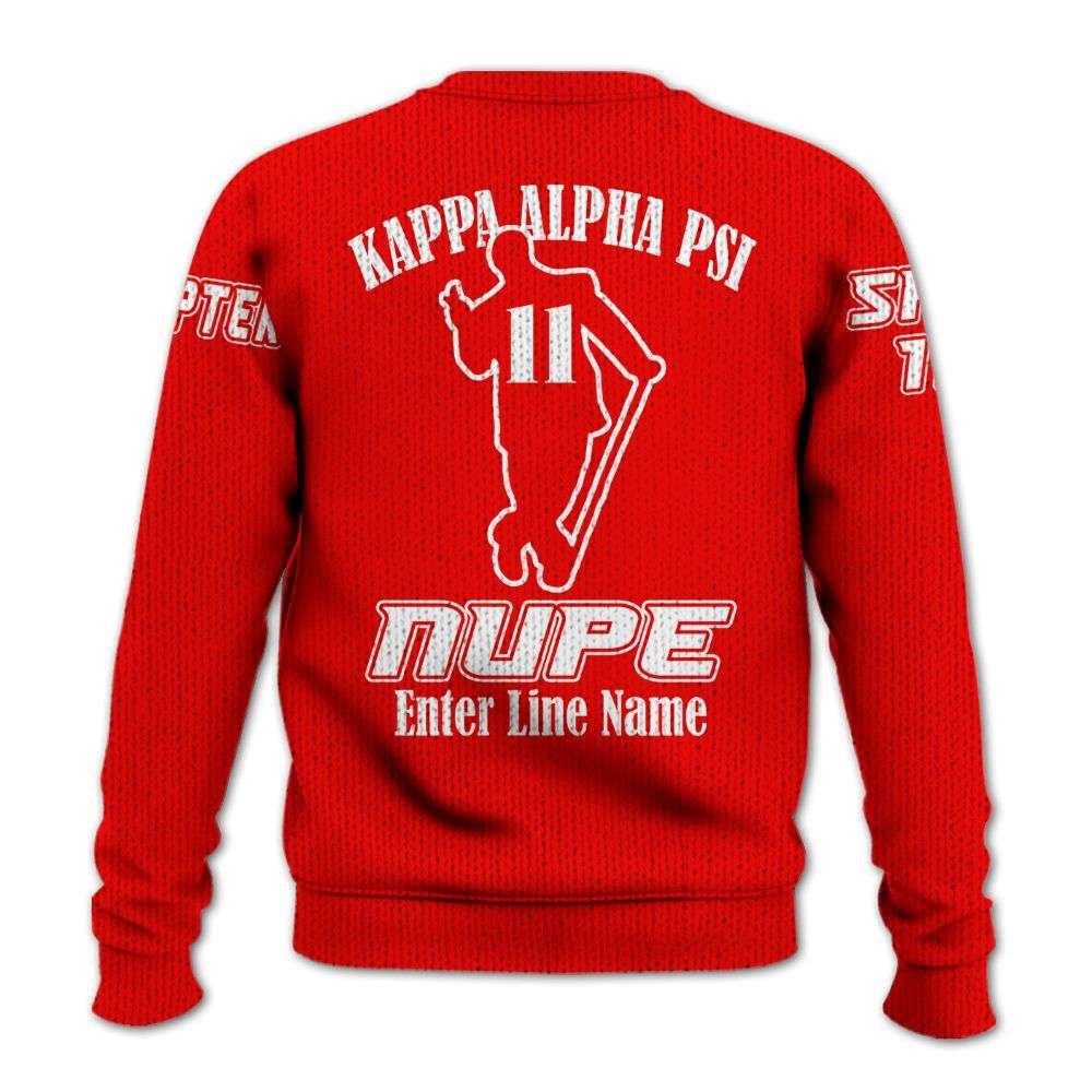 Ireishprint ΚΑΨ Custom Chapter Shirt, Personalized Nupe Shirt ΚΑΨ Fraternity Knitted Sweater