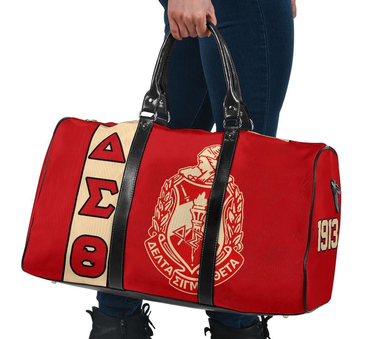 Ireishprint Delta Sigma Theta Travel Bag, Delta Sigma Theta Sorority Red Travel Bag Since 1913 Sorority Bag
