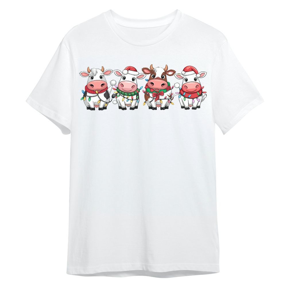 Amare Box Funny Christmas Cows, Farm Owner Gift, Funny Holiday, Merry Christmas Unisex Shirt