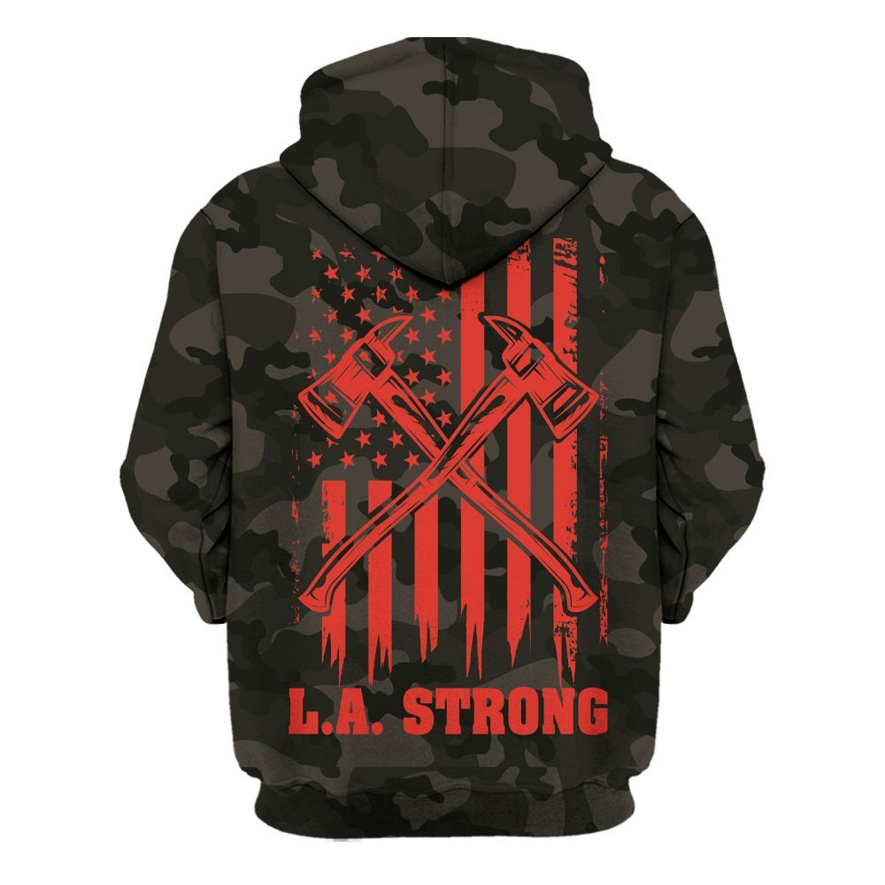 Amare Box Firefighter Shirt, America Flag, Camo Firefighter, Fire Department, California Fire, LA Fire, Hero Gift Shirt For Fireman Unisex Hoodie