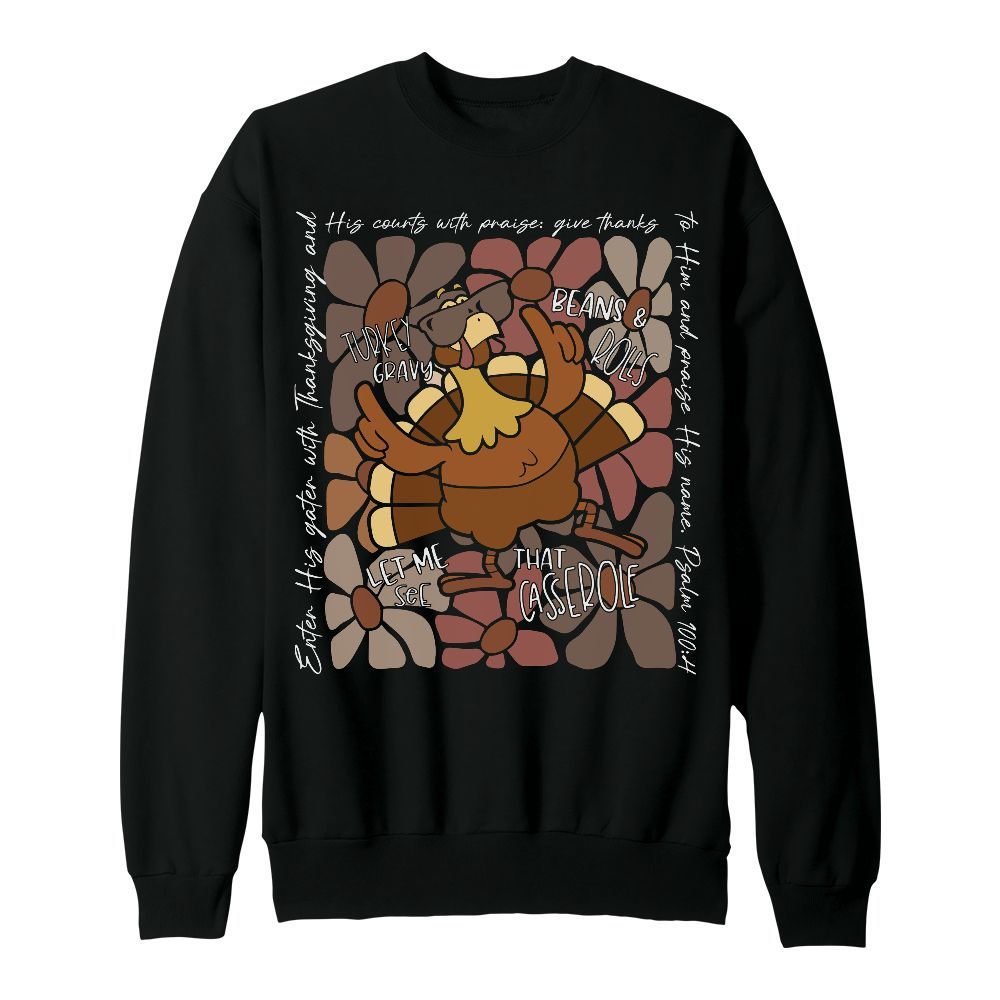 Amare Box Turkey Boho Thanksgiving Shirt, Christian Thanksgiving Bible Verse Design Gift For Fan Unisex Sweatshirt