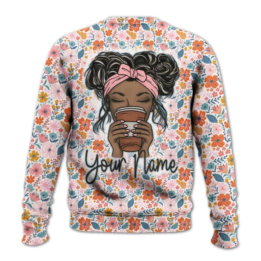 Amare Box Nurse Shirt, Nurse Coffee, Custom Name, Nurse Floral, Nurse Life, Gift For Nurse Knitted Sweater