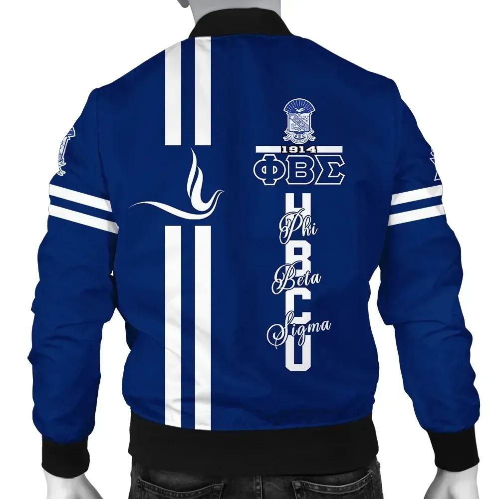 Africa Zone Jacket - Hbcu Phi Beta Sigma Dove Bomber J5