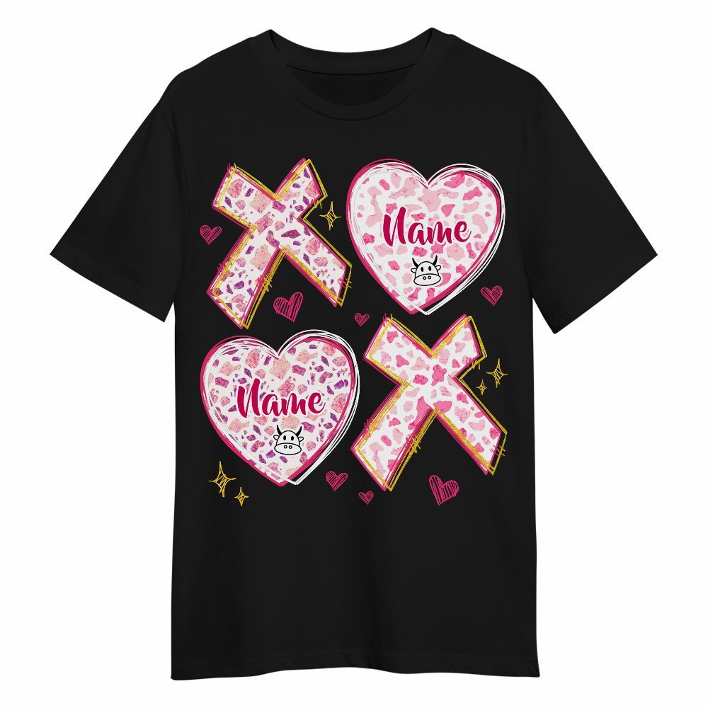 Amare Box Cow Farm Shirt, Valentine Cow, XOXO Cow, Pink Cow, Cow Girl, Cow Shirt, Valentine Custom Name Shirt Gift For Cow Lover Unisex Shirt