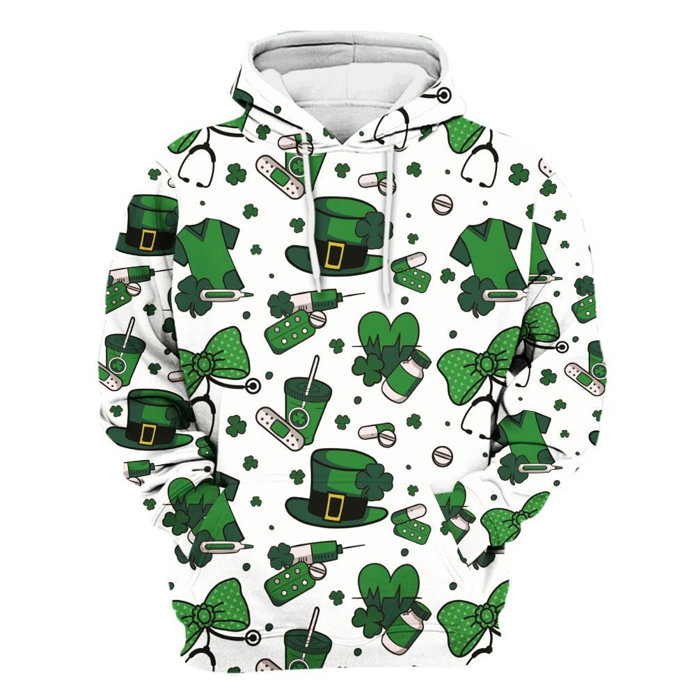 Amare Box Nurse Shirt, Nurse St Patrick's Day, Love Nurse, Nurse Stuff, Gift For Nurse, Gift For St Patrick's Day Unisex Hoodie