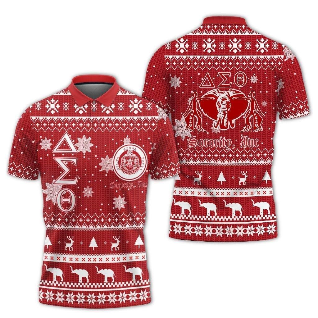 Christmas Delta Sigma Theta Sorority Inc Polo Shirt