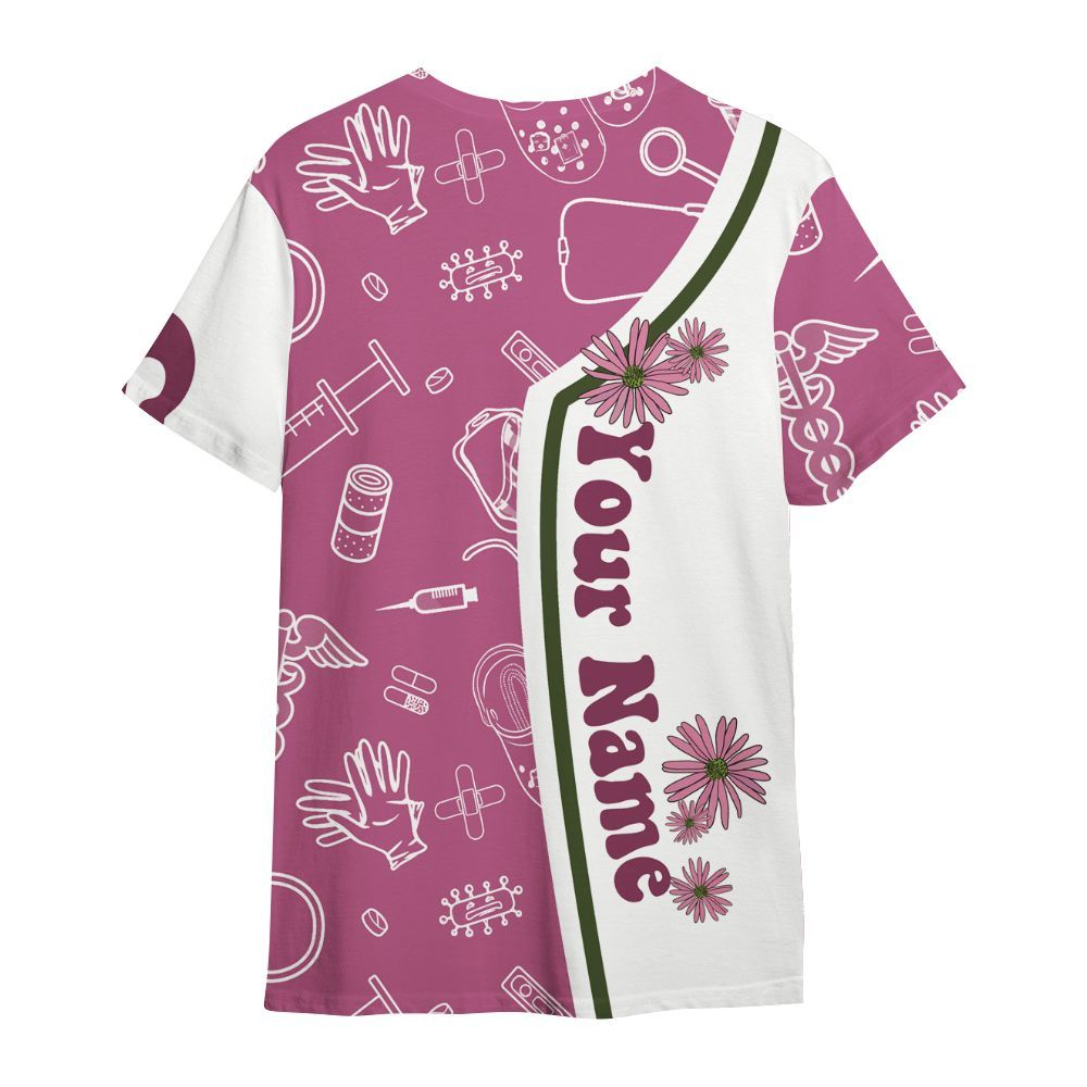 Amare Box Nurse Shirt, CNA Vibes, Custom Name Shirt, CNA Stuff, Nurse Coquette, Flower Clipart, Gift For CNA All Over Print Unisex Shirt