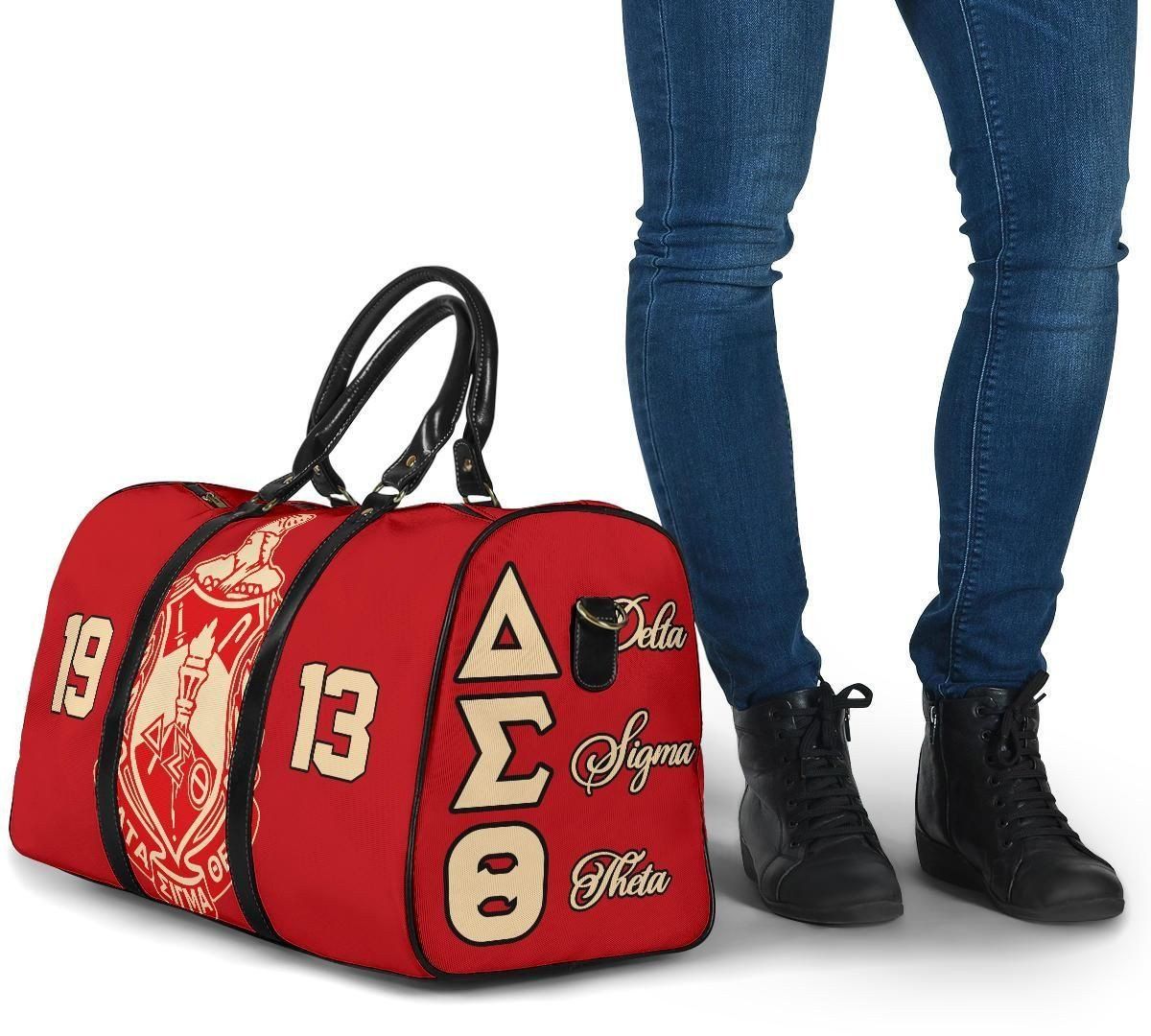 Ireishprint Delta Sigma Theta Travel Bag, Red Delta Sigma Theta Sorority Travel Bag Since 1913 Sorority Bag