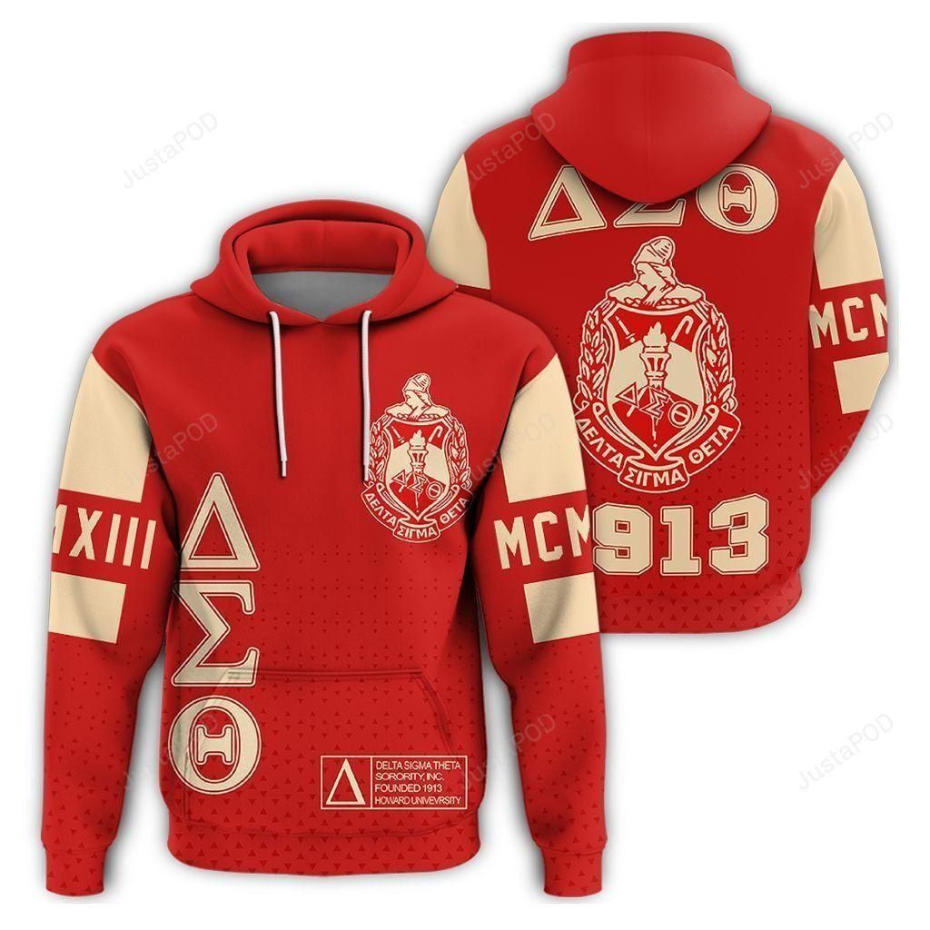 MCM Delta Sigma Theta 3D All Over Printed Hoodie, Zip- Up Hoodie