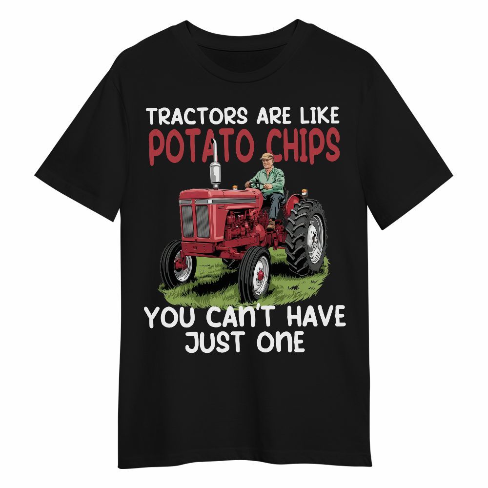 Amare Box Farm Tractor Shirt, Tractors Are Like Potato Chips, Vintage Tractor, Boy Tractor, Gift For Farm Lover Unisex Shirt