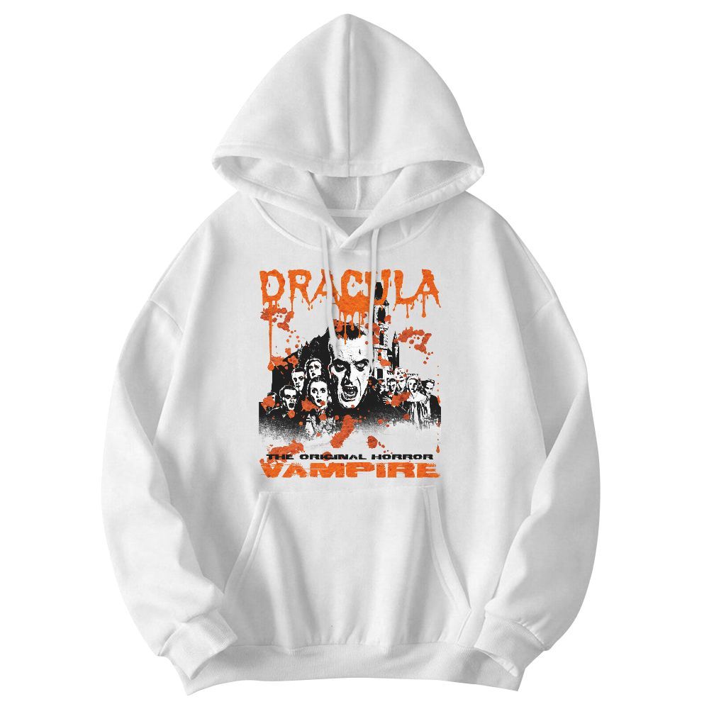 Amare Box Vintage Halloween Dracula Vampire 90s Shirt, Halloween Horror Bloodsucking Graphic Unisex Hoodie