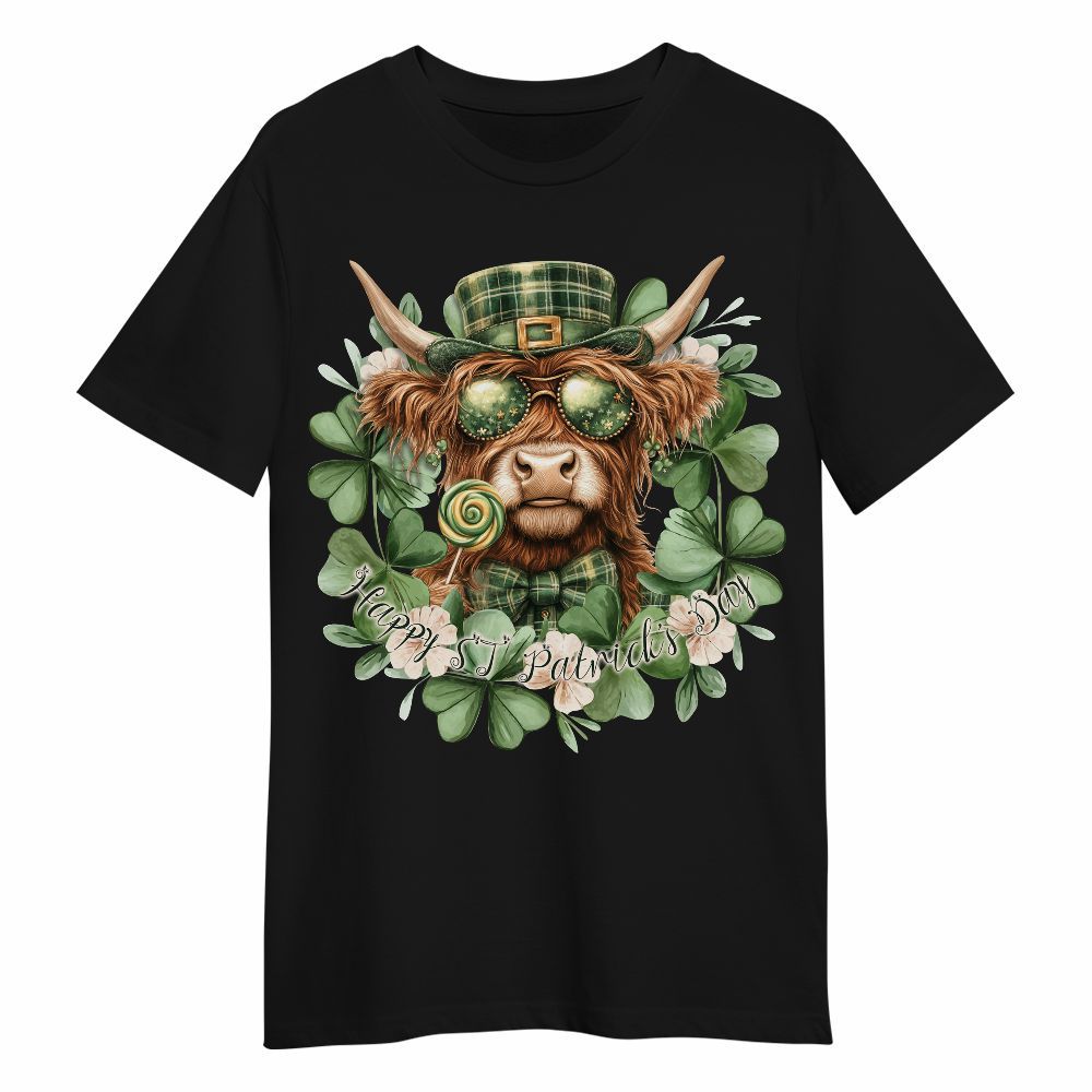 Amare Box Cow Farm Shirt, ST Patrick's Day Cow, Happy ST Patrick's Day, Funny Cow, Higland Cow, Cow Shirt, Holiday Gift For Cow Lover Unisex Shirt