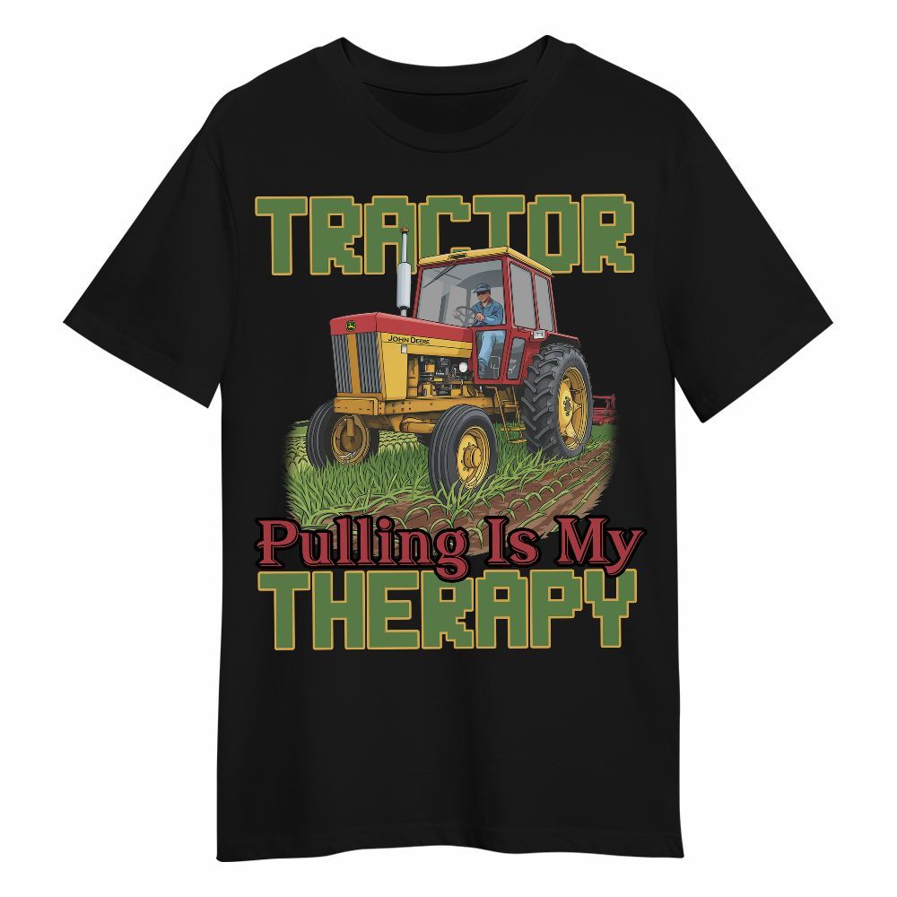 Amare Box Farm Tractor Shirt, Tractor Pulling Is My Therapy, Tractor Clipart, Love Tractor, Gift For Farm Lover Unisex Shirt