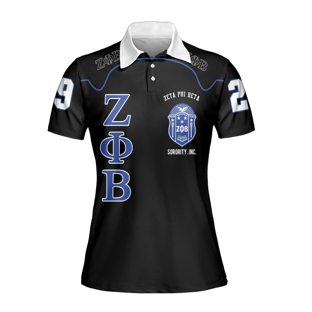 Ireishprint Zeta Phi Beta Polo Shirt, Zeta Phi Beta Dove Z-Phi-B Zeta Phi Beta Sorority Polo Shirt