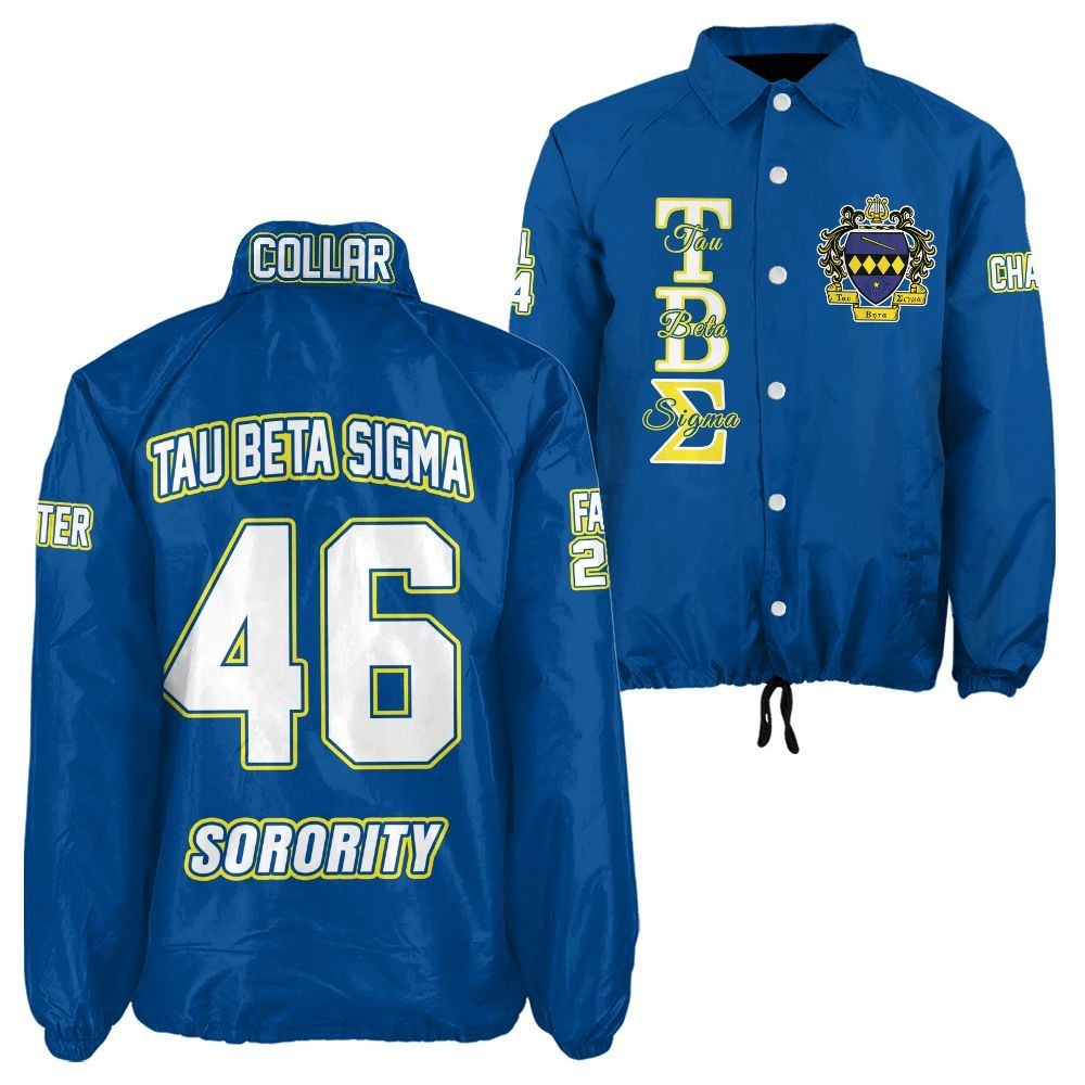 Ireishprint Tau Beta Sigma Custom Line Crossing Jacket, Personalized Tau Beta Sigma Crossing Line Jacket Sorority Crossing Jacket