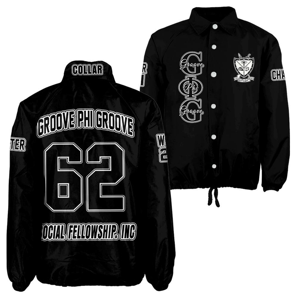 Ireishprint Groove Phi Groove Custom Line Crossing Jacket, Personalized White Black Jacket Groove Phi Groove Crossing Jacket