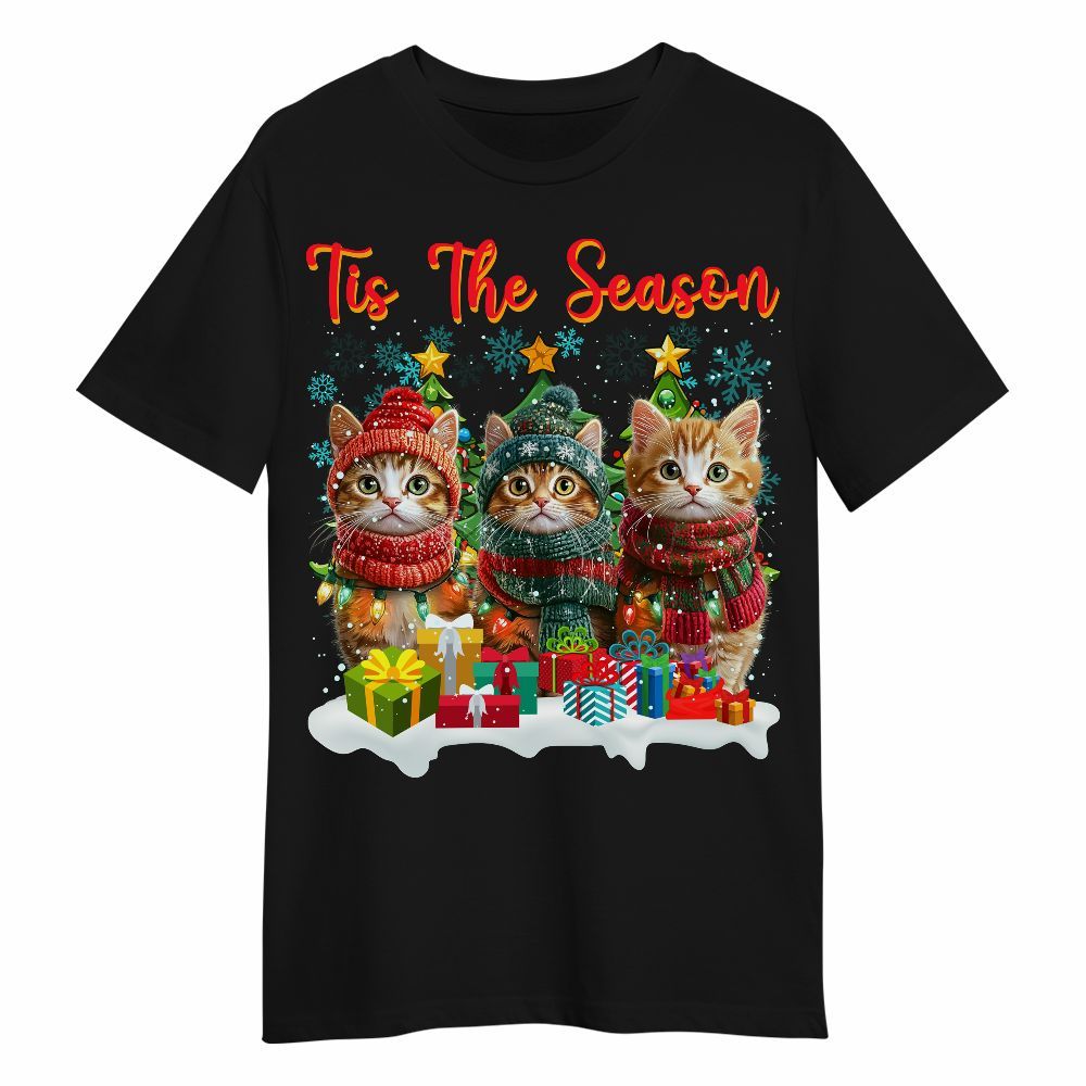 Amare Box Cat Christmas Shirt, Cute Cat Lover Christmas Holiday Design Gift For Fan Unisex Shirt