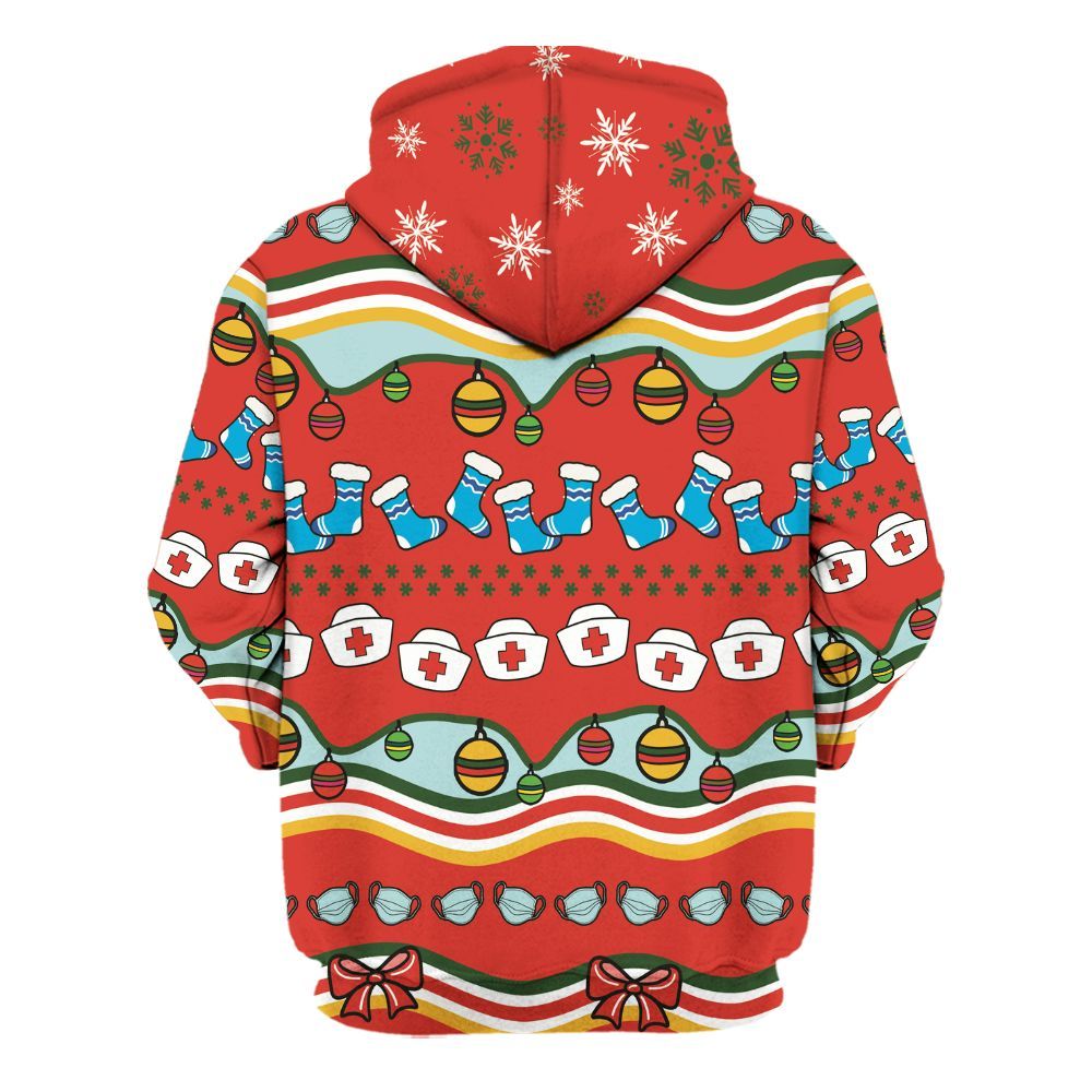 Amare Box Merry Nurse, Nurse Xmas, Nurse Stuff, Gift For Nurse Unisex Hoodie