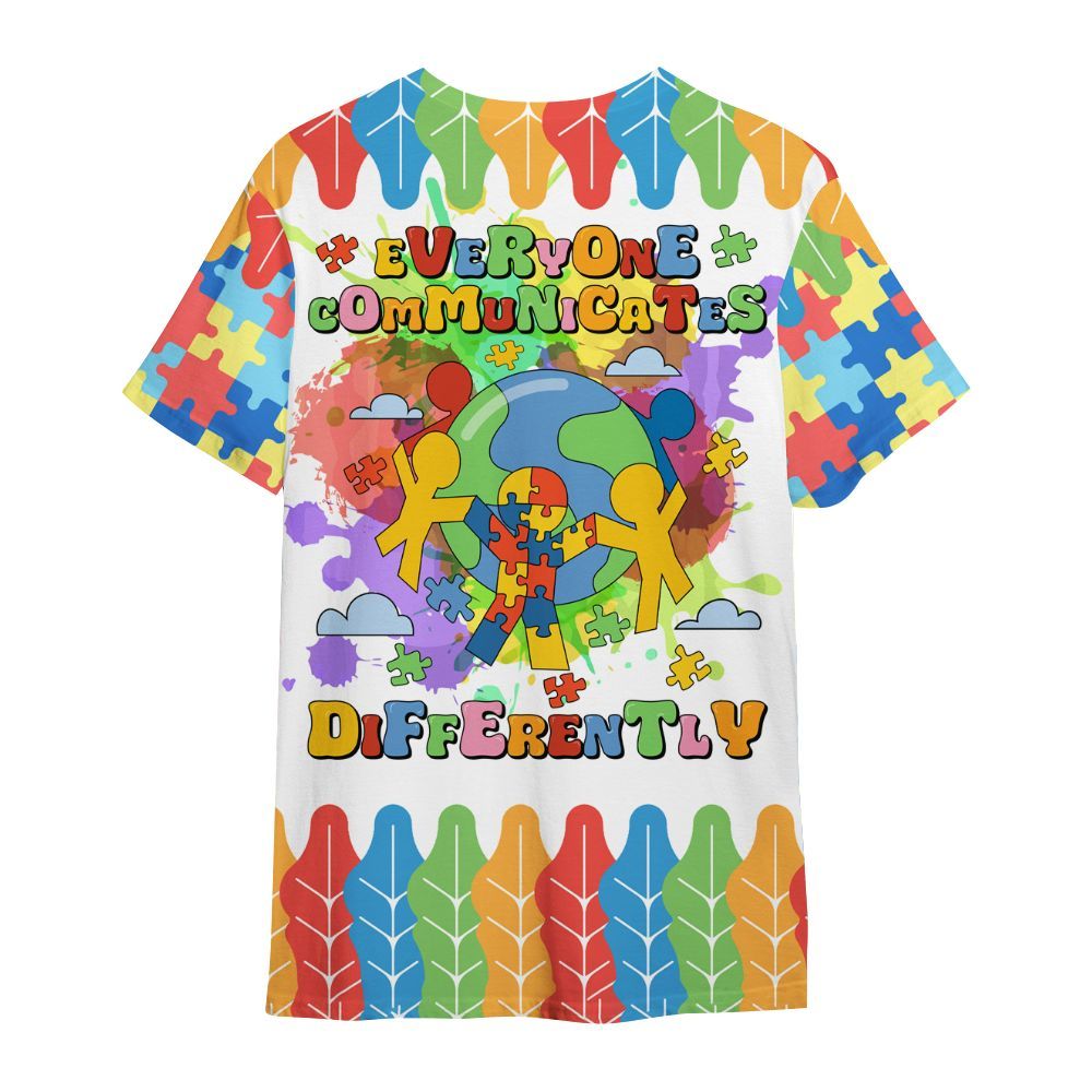 Amare Box Accept Adapt Advocate Autism Awareness Shirt, Mental Heath Special Education All Over Print Unisex Shirt