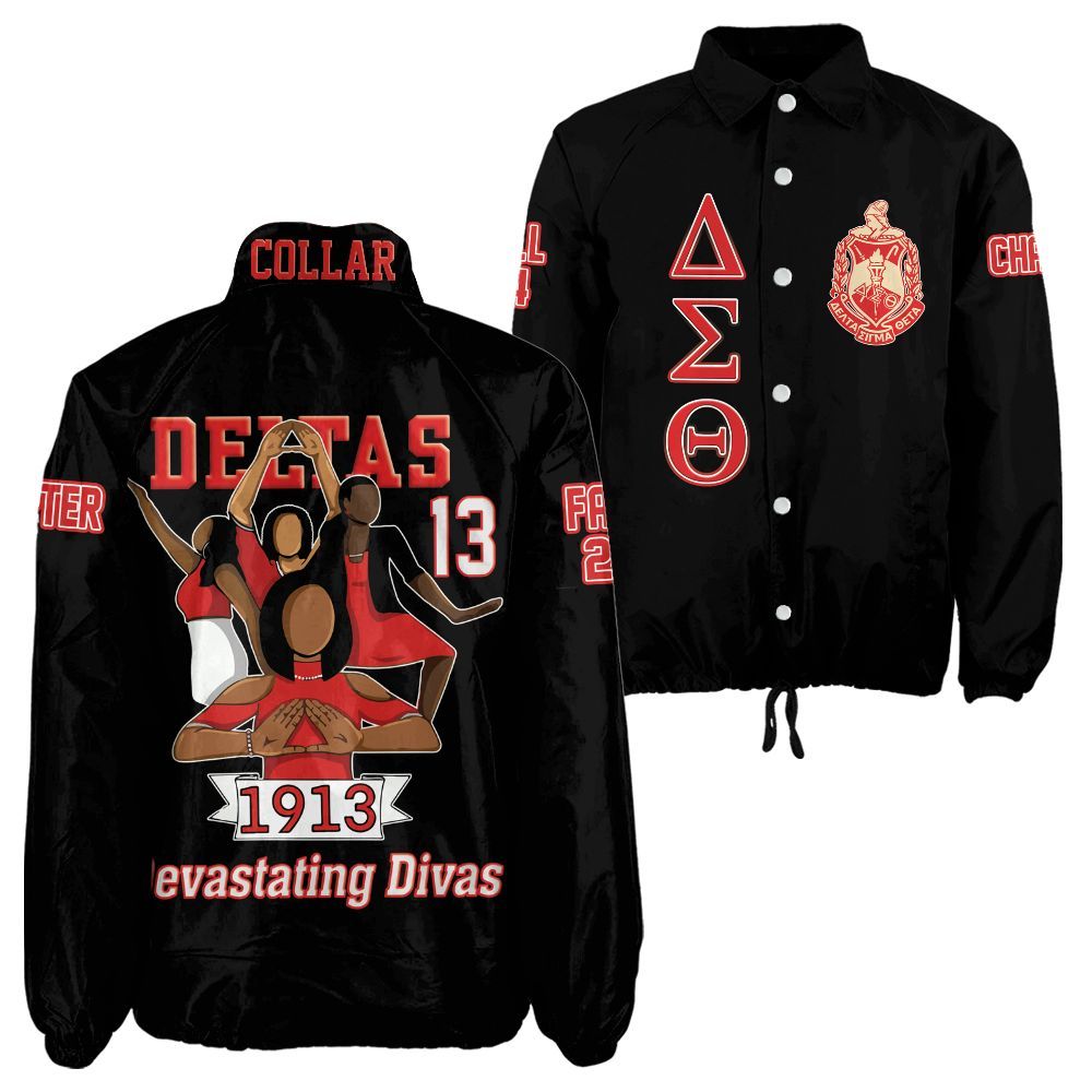 Ireishprint Delta Sigma Theta Custom Line Crossing Jacket, Detas Crew Delta Sigma Theta Jacket Sorority Crossing Jacket