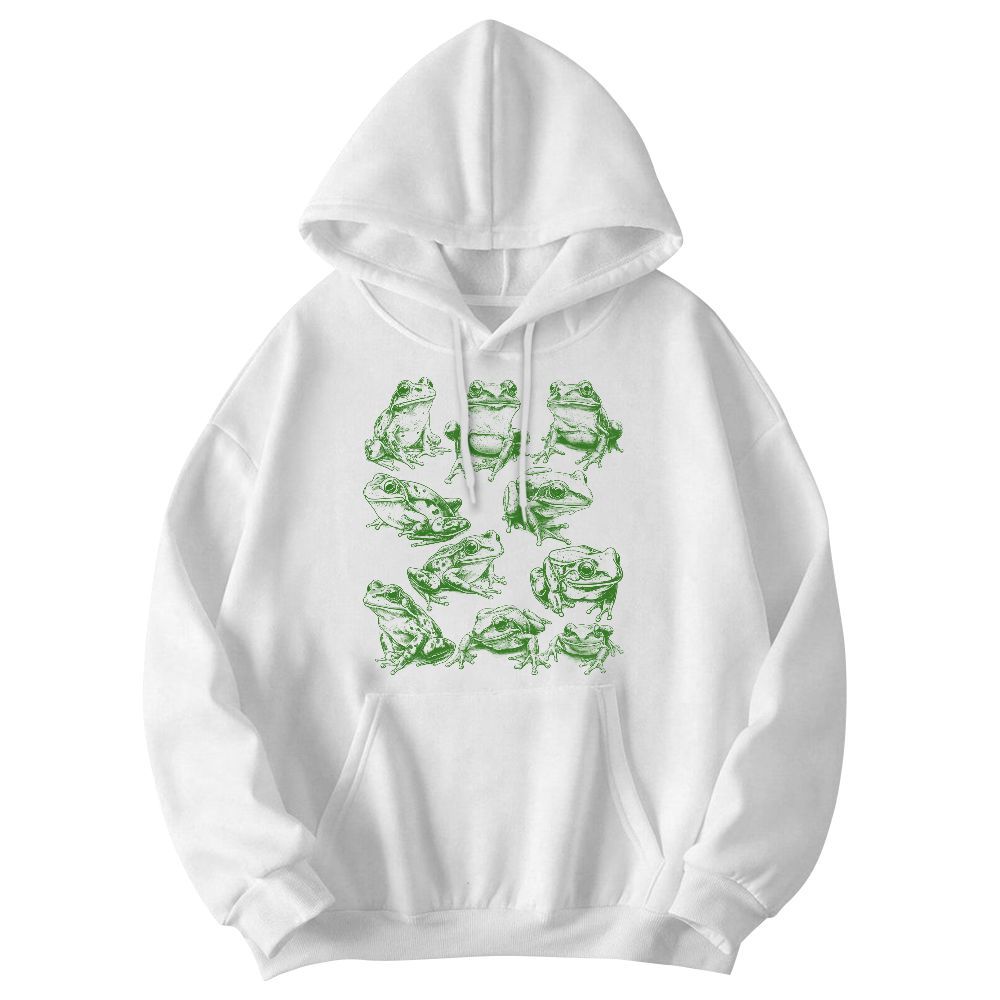 Amare Box Vintage 90s Tattoo Frog Shirt, Retro Toad Nature Graphic Frog Lover Gift For Fan Unisex Hoodie