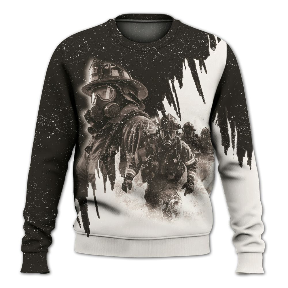 Amare Box Firefighter Shirt, When Others Run Out We Run In, Rescue Hero, Firefighter Shirt, Fire Department Logos, Gift Shirt For Man Knitted Sweater