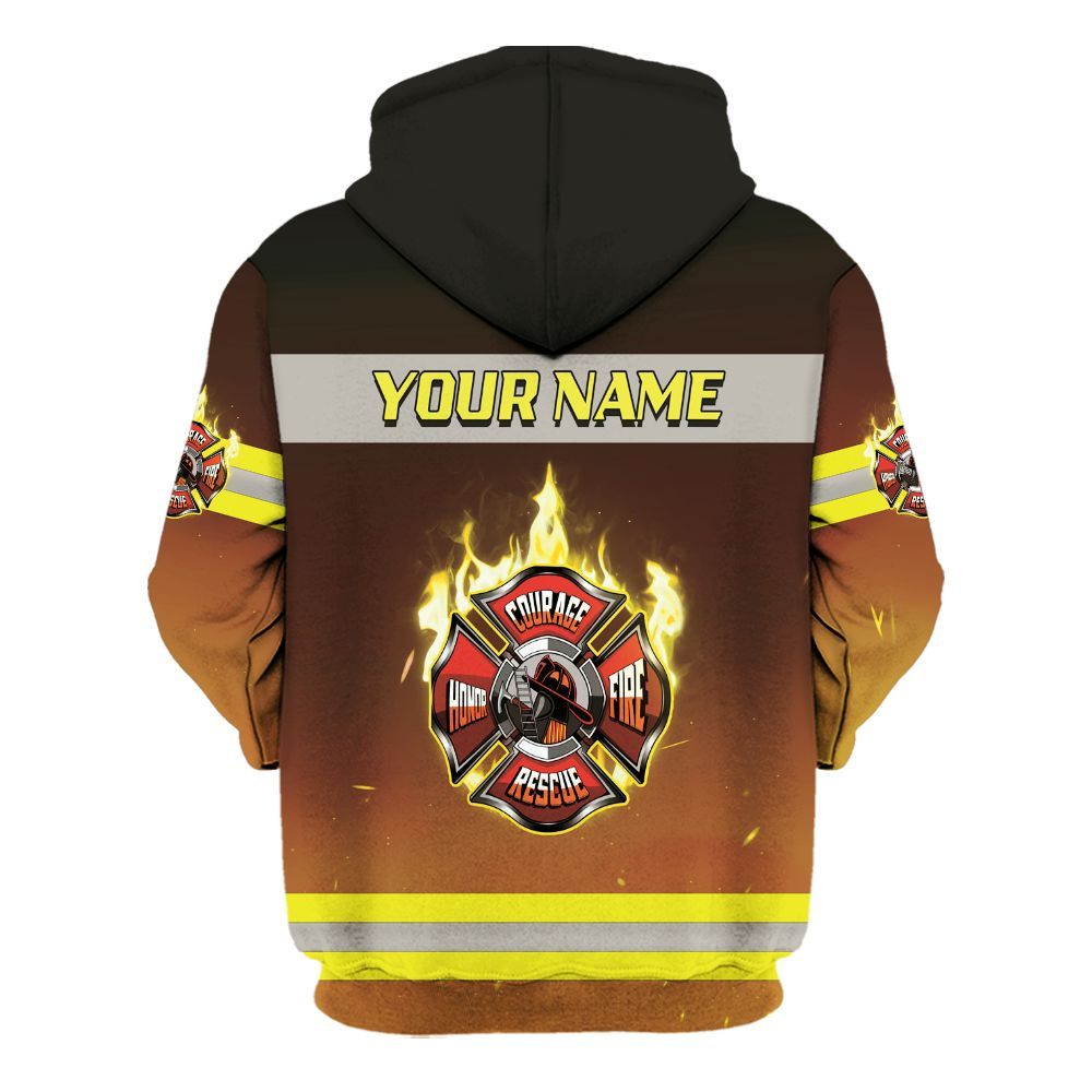 Amare Box Firefighter Shirt, Personalize Fire Rescue, Rescue Hero, Firefighter Shirt, Firefighter Logo, Custom Name Gift Shirt For Man Unisex Hoodie