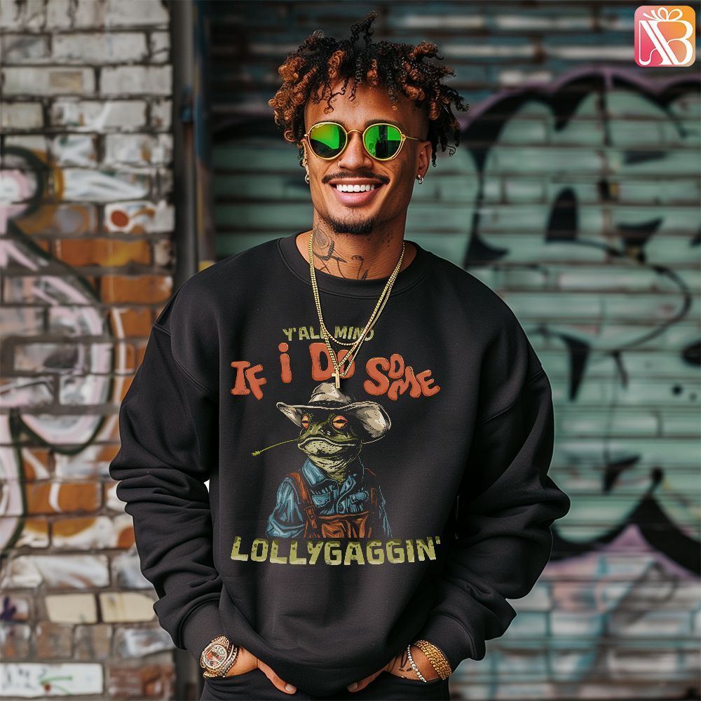 Amare Box Frog Meme Shirt, Cowboy Frog Cute Sweatshirt, Funny Sayings Shirt, Unisex Gi Unisex Sweatshirt