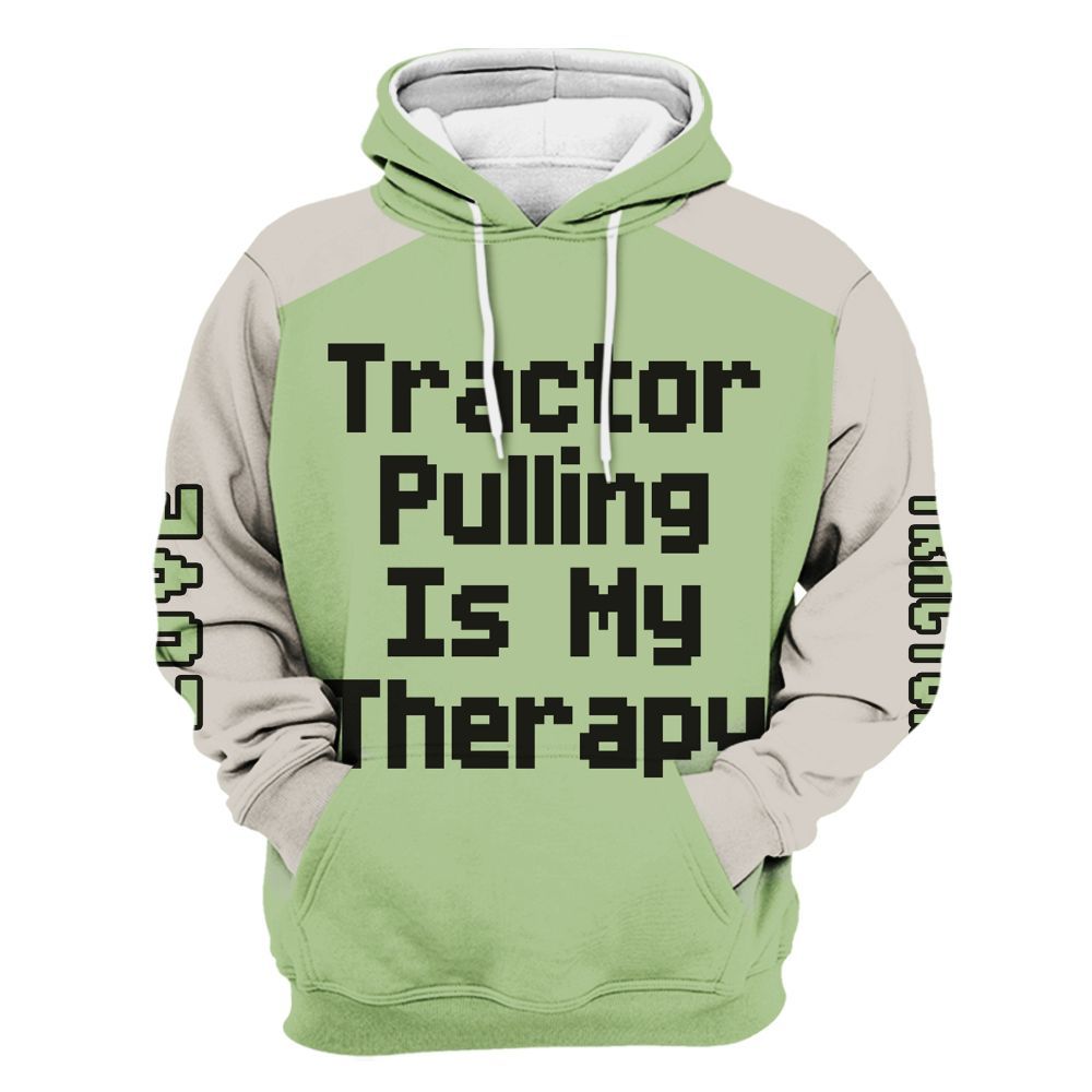 Amare Box Farm Tractor Shirt, Tractor Pulling Is My Therapy, Custom Name, Tractor Clipart, Love Tractor, Vintage Tractor, Gift For Farm Lover Unisex Hoodie