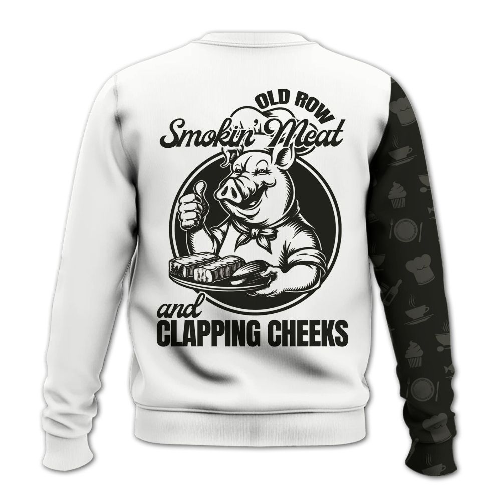 Amare Box Cooking Shirt, Clapping Cheeks, Funny Cook, American Chef, Chef Shirt, Baking Shirt, Cook Lover, Custom Name Gift Shirt For Chef Knitted Sweater