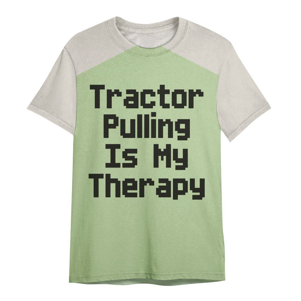 Amare Box Farm Tractor Shirt, Tractor Pulling Is My Therapy, Custom Name, Tractor Clipart, Love Tractor, Vintage Tractor, Gift For Farm Lover All Over Print Unisex Shirt